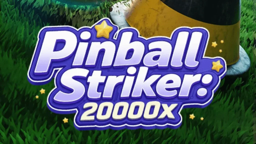 Tampilan neon stadion sepak bola dalam game Pinball Striker 20,000x