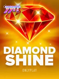Tampilan visual neon yang memukau dari slot Diamond Shine